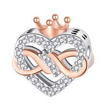 Silver Plated Charm Lifes A Camble Mom Is The Queen Lion Love Crown Series Charm Bead Is Suitable For Diy Female Bracelet Pendants