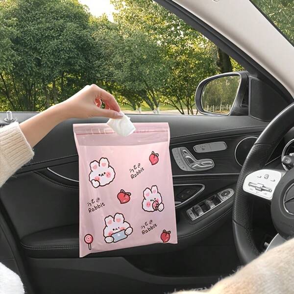 40 pezzi Sacchetti per rifiuti d'auto, sacchetti per rifiuti portatili e monouso, a prova di perdite, adatti per auto, camera da letto, bagno, ufficio, cucina