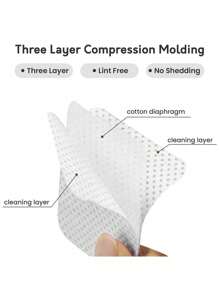 2000/1000/200pcs Nail Wipes - Professional Lint-Free Nail Polish Remover Pads, UV Gel Cleansing Tissues, Unscented Manicure Prep And Finish Nail Art Cleaning Tool(White)