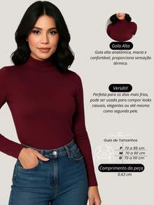Cacharrel Women's Blouse Long Sleeve Ribbed Collar Cotton Simple Casual Night Home Daily Street Autumn Winter - 紅木色 - 查看 2