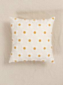 1 cái/2 cái Vỏ gối họa tiết hoa trứng màu be, Vỏ gối thêu thủ công bằng vải canvas phong cách trang trại mộc mạc, Vỏ gối trang trí phòng khách phòng ngủ cho gia đình hàng ngày, Vỏ gối trang trí ghế sofa, Gối tựa lưng ô tô, Vỏ gối trang trí bằng vải dệt sân vườn, Phù hợp cho mọi mùa, Không có ruột 30*50cm/45*45cm - Nhiều màu - Xem 8