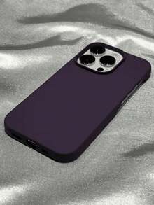 Ultra Thin Bright Soft Silicone Matte TPU Case Compatible With IPhone 16 15 14 Plus 13 12 11 Pro Max Luxury Fluorescent Neon Shockproof Case Waterproof Anti-Fall Scratch Resistant - Dark Purple - View 2