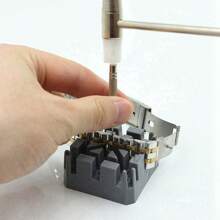 5pcs Watch Band Link Remover Kit - Includes Dual Head Hammer, Band Holder, Pin Punches 3pcs For DIY Watch Adjustments And Repairs The Ideal Choice For Giving Gifts To People