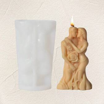 1pc Creative Couple Hugging Candle Mold Design