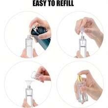 6pcs 30ml (1oz) Glass Spray Bottles - Refillable Portable Sprayers Suitable For Perfume, Cologne And Insect Repellent - Multicolor - View 7