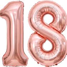 40 Inch Large 18th Birthday Number Balloon Candy Color 21st Birthday Number Balloon 1 Free Accessory 18th Birthday, 21st Birthday Party Decoration Scene Arrangement 18th 21st Photo Props - 18th Birthday - View 16