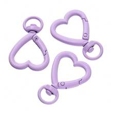 5pcs Colorful Swivel Heart Lobster Clasp Hooks Keychain Spring Clasp Connector For Bag Dog Chain DIY Jewelry Making Findings - Heart Keychain - View 15