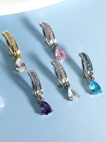 1pc Dangle Belly Button Rings Belly Clip Clicker Hoop Navel Piercing Jewelry Pink Blue Purple For Women Summber Beach Fashion Sexy Party