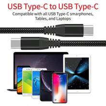 USB-A auf USB-C Kabel, Typ-C 60W Superschnell-Ladekabel, USB-C Nylongeflecht-Ladekabel kompatibel mit Apple 16 15/Plus/Pro/Pro Max, Galaxy S25 S24 S23 S22 S21 S20, Schnell-Ladekabel 60W USB-C auf USB-C kompatibel mit iPhone 16, 16 Pro Max, 15, 15 Plus, 15 Pro, 15 Pro Max, kompatibel mit Redmi, kompatibel mit OnePlus