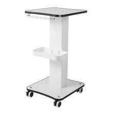 YUNRUX Storage Island & Carts - White - View 4