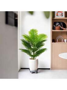 1/2pcs Artificial Palm Plants Leaves Tropical Greenery Bush Faux Fake Palm Tree Leaf For Home Kitchen Office Living Room Party Arrangement Wedding Garden Decor Birthday Gift Graduation Decor