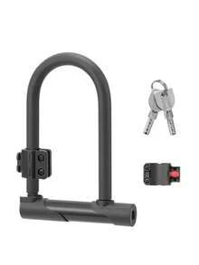 带锁座的自行车U型锁，摩托车形锁，防盗锁，自行车/电动自行车锁，山地自行车锁 - 彩色 - 查看 12