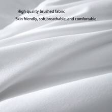 White Quilt Machine Washable, Super Soft For Home, Hotel, Guest House Use, Single & Double Bed Size Silk Floss Filled Comforter, Waterproof