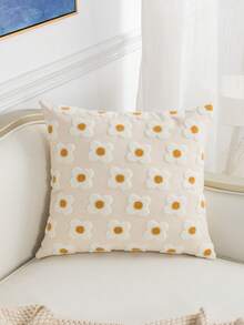 1 cái/2 cái Vỏ gối họa tiết hoa trứng màu be, Vỏ gối thêu thủ công bằng vải canvas phong cách trang trại mộc mạc, Vỏ gối trang trí phòng khách phòng ngủ cho gia đình hàng ngày, Vỏ gối trang trí ghế sofa, Gối tựa lưng ô tô, Vỏ gối trang trí bằng vải dệt sân vườn, Phù hợp cho mọi mùa, Không có ruột 30*50cm/45*45cm - Nhiều màu - Xem 14