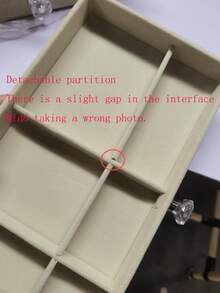 1pc 3-Layer Jewelry Organizer Box For Rings, Earrings, Watches