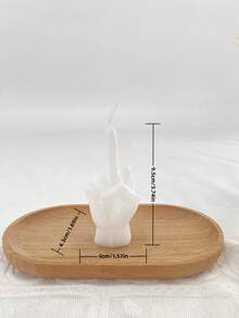 1 件有趣的中指形状香薰蜡烛，创意粗鲁手势香薰蜡烛，家居装饰，瑜伽、节日、婚礼、母亲节的新奇礼物 - 彩色 - 查看 5