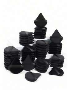 50/20/10 miếng bông trang điểm hình tam giác bằng nhung, bông tán trang điểm tái sử dụng, thích hợp cho kem nền, kem dưỡng, BB Cushion, trang điểm, giá rẻ, trang trí phòng, bàn trang điểm, du lịch, phòng ngủ, phụ kiện trang điểm, bông tán, bông trộn trang điểm, bông phấn, bông mút trang điểm, giá rẻ, quà tặng Giáng sinh, trang điểm, dụng cụ trang điểm, đồ rẻ tiền, quà tặng, quà tặng cho phụ nữ, quà Giáng sinh, quà tặng khuyến mãi, du lịch, đồ rẻ tiền, đồ dùng cần thiết khi đi du lịch - màu đen - Xem 2