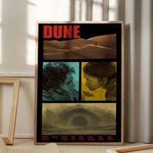 1 pièce Affiche du film Dune Cadeau Décoration de chambre Téléchargement numérique Art mural vintage Impression d'art rétro avec cadre en option