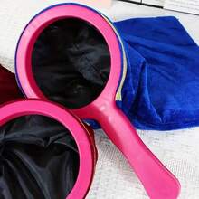 魔术表演道具套装 - 专业舞台和初学者魔术套装，配有红色和蓝色拉链纺织帽