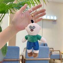 1 件傻傻可爱卡通娃娃钥匙扣、包包吊坠配件 - 彩色 - 查看 7