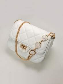 Strawberry Heart Bag Strap Extension Chain, Replacement Underarm Bag Chain, Metal Shoulder Strap Extension Accessory