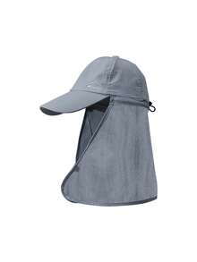 1pc Summer Outdoor Quick-Dry Bucket Hat With Neck Cover For Men, Fishing, Hiking, Sun Protection - A - View 9