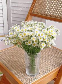 1/8/16pcs 0.9ft Silk Daisy Fake Flowers,Artificial Plants, White Fabric Daisy Flower Daisy Decor Fake Spring Flowers For DIY Vase Decoration Gifts Wedding Party Home Decoration Hotel, Restaurant, Living Room, Bedroom, Wedding, Kitchen, Garden School Dormitory