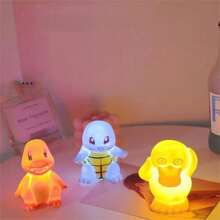 pokemon Luz nocturna decorativa con Pikachu de Pokémon que brilla, lámpara de mesita de noche con Pikachu de Pokémon como regalo de cumpleaños o Navidad