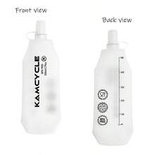 跑步补水背心背包轻便跑步背心女士男士，反光骆驼补水背包适用于骑行徒步马拉松（背包带 500 毫升软水壶） - 黑色背包贈送500ML水杯 - 查看 3