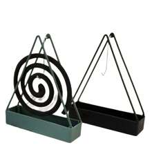 1pc.European Creative Mosquito-Repellent Vertical Hanging Display Iron Art Metal Home Mosquito-Repellent Box, All Iron Tripod Plastic Tripod Snail Mosquito-Repellent Rack Incense Tray With Mosquito-Repellent Ash Storage Rack