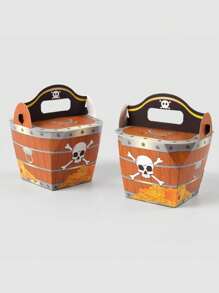 5/10/20 szt. Skrzynia skarbów pirackich Czaszka Pudełka prezentowe, Pudełka prezentowe skarbów, Organizer do przechowywania wypieków, Dekoracja biurka, Przechowywanie na biurku, Pudełko prezentowe na kampus