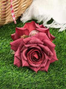 1 Stück Haarklammer mit Rosenblüte, geeignet für Feiertage, Reisen & lässigen Sommertragen Haarklammern Haar Clip Haar Klemmen Haar Clip Haar Fänger Clip