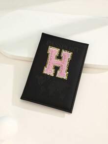 شنطه سفر اغراض سفر لوازم السفر اغراض السفر اشياء للسفرحافظة جواز سفر حرف A-Z قطعة واحدة ، غطاء جواز سفر مطبوع بخريطة العالم من مادة ال- PU ، كتيب جواز سفر وردي ، محفظة جواز سفر للسفر والأعمال ، أساسيات السفر الصيفية خفيفة الوزن - الأسود - مشاهدة 20