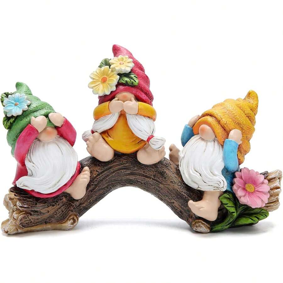 Gnomes Figurines Decorations Outdoor Flower Gnome Ornaments Decor For Home Table, Garden Yard, Flower Bed Summer Garden Gifts Decor For Mom - 1 - View 1