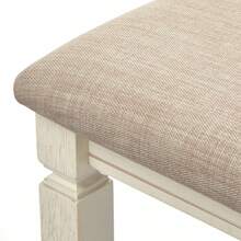 TMS Maryland 30 Indoor Drop-Leaf Dining Table, Walnut/Antique White - 1 - View 8