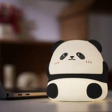 Panda Night Light, Silicone LED Night Light, Dimmable With Timer, 800 MAh Rechargeable Night Lamp,Touch Controls , Panda Gift 