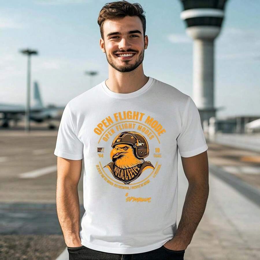 Unisex Summer Palm - Tree Cotton T - Shirt Set, With "ETDA SUMIDA R - 944" Word And Palm - Tree Pattern, Full Of Summer Flavor, Ideal For Those Who Like Summer - Leisure Styles - White - View 1