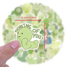 60PCS Smiski Stickers Vinyl Aesthetics Stickers Scrapbook, Journaling, Laptop, Bumper, Skateboard, Water Bottles, Computer, Phone, Cartoon, Hard Hat, Car Stickers