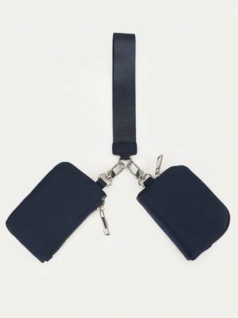 2 件二合一腕包可拆卸迷你钱包银行卡夹女士钱包钱包旅行钱包零钱包