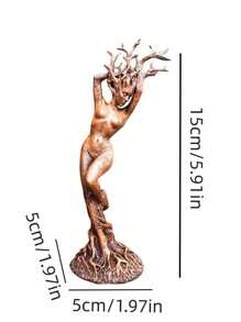 1pc Resin Figurine Forest Goddess Statue Resin Decor Craft