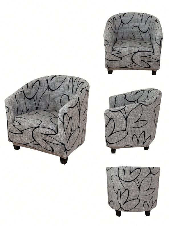 1PC, Elastic T-Shaped Print, Home Goods, All-Season Sofa Covers, Complete Set, Sofa Covers, Dust Covers, Suitable For Weddings, Restaurants, Offices, Banquets, All Seasons