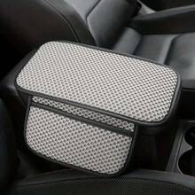 Almofada para apoio de braço de carro com 2 bolsos e extensor de console central com espaço de armazenamento para a maioria dos veículos