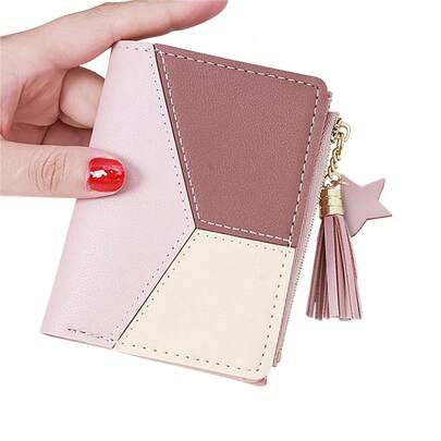 Carteira Feminina Porta Cartão Slim Universal Documentos Cédulas Moedas Com Pingente Decorativo Moderna