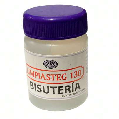 Liquido limpiador profesional de plata, oro, y bisuteria. 50 gramos, limpiador limpiasteg 130,solucion para limpiar joteria