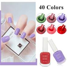 Set de 6 piezas de 10ml de esmalte de uñas que se pela, de secado rápido, de larga duración, no se desvanece, a base de agua, sin olor, para kit de manicura DIY en casa de salón de verano
