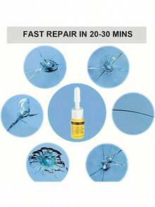 [Windshield Crack Repair] Automotive Windshield For Windshield Crack Disappearance Glass - Chip And Star Cracks Excluding Tools - Yellow - View 7