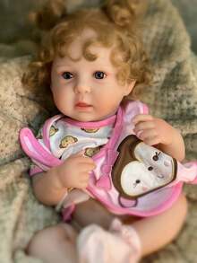1 pieza Hermosa muñeca bebé reborn de 19 pulgadas, con cabello implantado, anatómicamente precisa e impermeable, recién nacida niña, regalo de cumpleaños perfecto para niños y coleccionistas - Multicolor - Ver 4