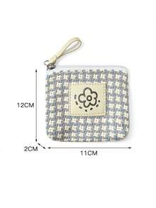 New Compact Women Wallet, Portable Chic Coin Purse, Card Holder, Lipstick Case, Charger Organizer, Bluetooth Earphone Pouch