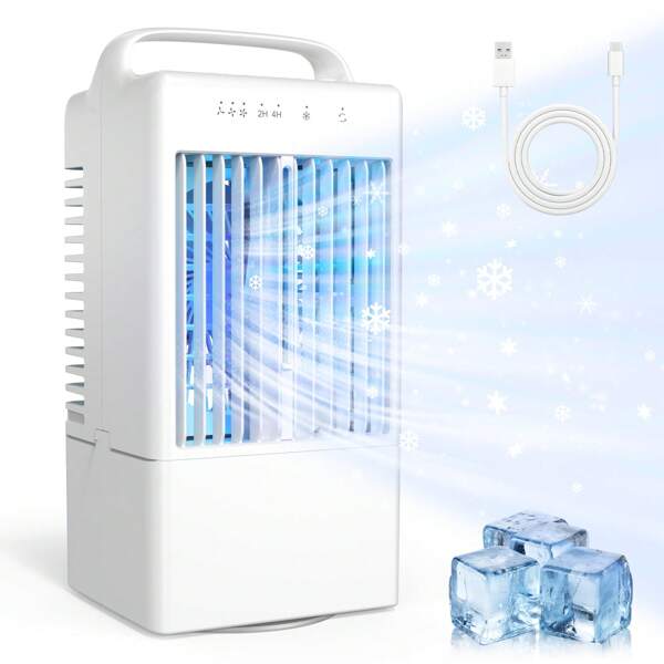 Nuevo ventilador de enfriamiento por agua USB de escritorio, ventilador de aire acondicionado para dormitorio, enfriador de aire portátil mini para uso doméstico
