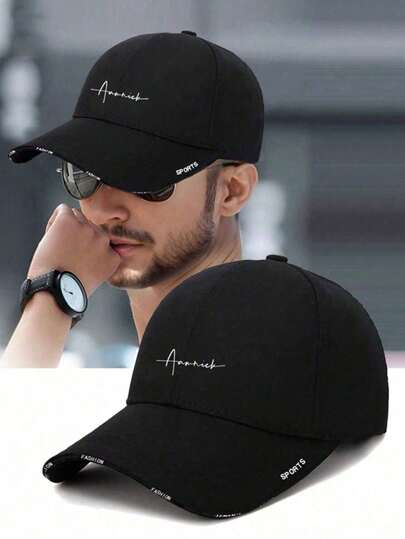 1pc Unisex Baseball Cap, Letter Print, Casual Style For Spring And Autumn, Suitable For Daily Use, Traveling, Hiking, Skiing